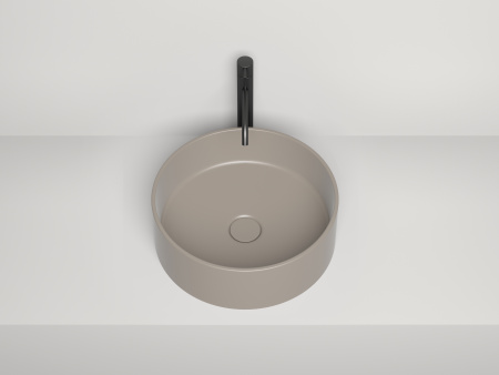 Раковина из литьевого мрамора Salini ARMONIA 130112G 45х45 накладная цвет белый без отверстий под смеситель